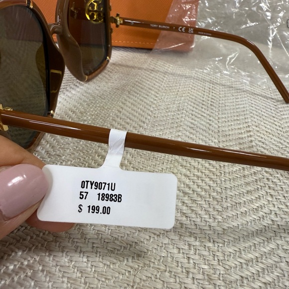 Tory Burch Tortoise and Gold Sunglasses - Picture 5 of 9